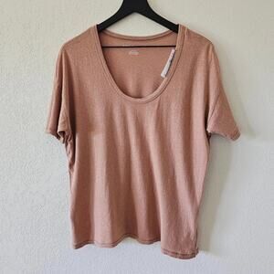 NWT AE Natural Dye Vintage Scoop Neck Tee
